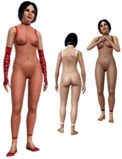 The Sims News - Female Adult Net Stocking Catsuit Download
