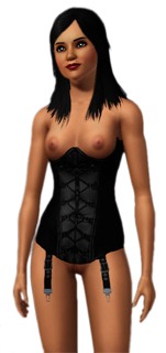 The Sims 3 Black Corsage Download
