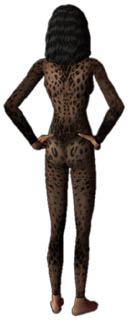 The Sims 2 - female adult catsuit black -back- Download